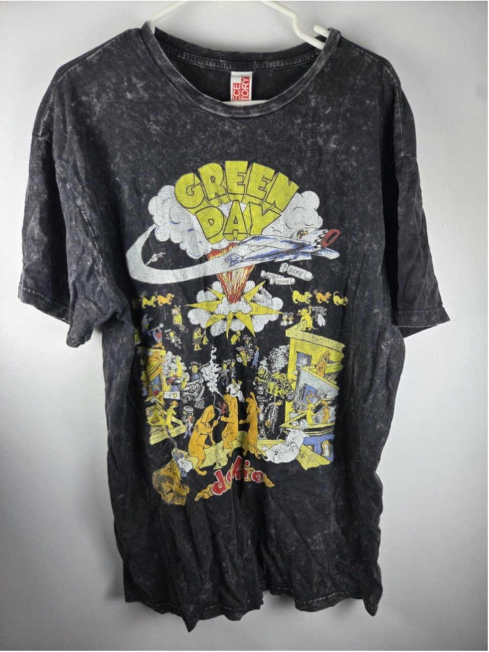GREEN DAY Dookie Vintage T-Shirt Fleece Factory LARGE Pre-Owned